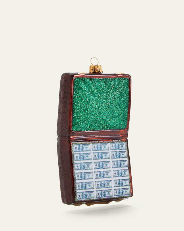 Money Suitcase Christmas Ornament